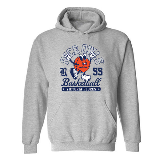 Rice - NCAA Women's Basketball : Victoria Flores - Fashion Shersey Hooded Sweatshirt