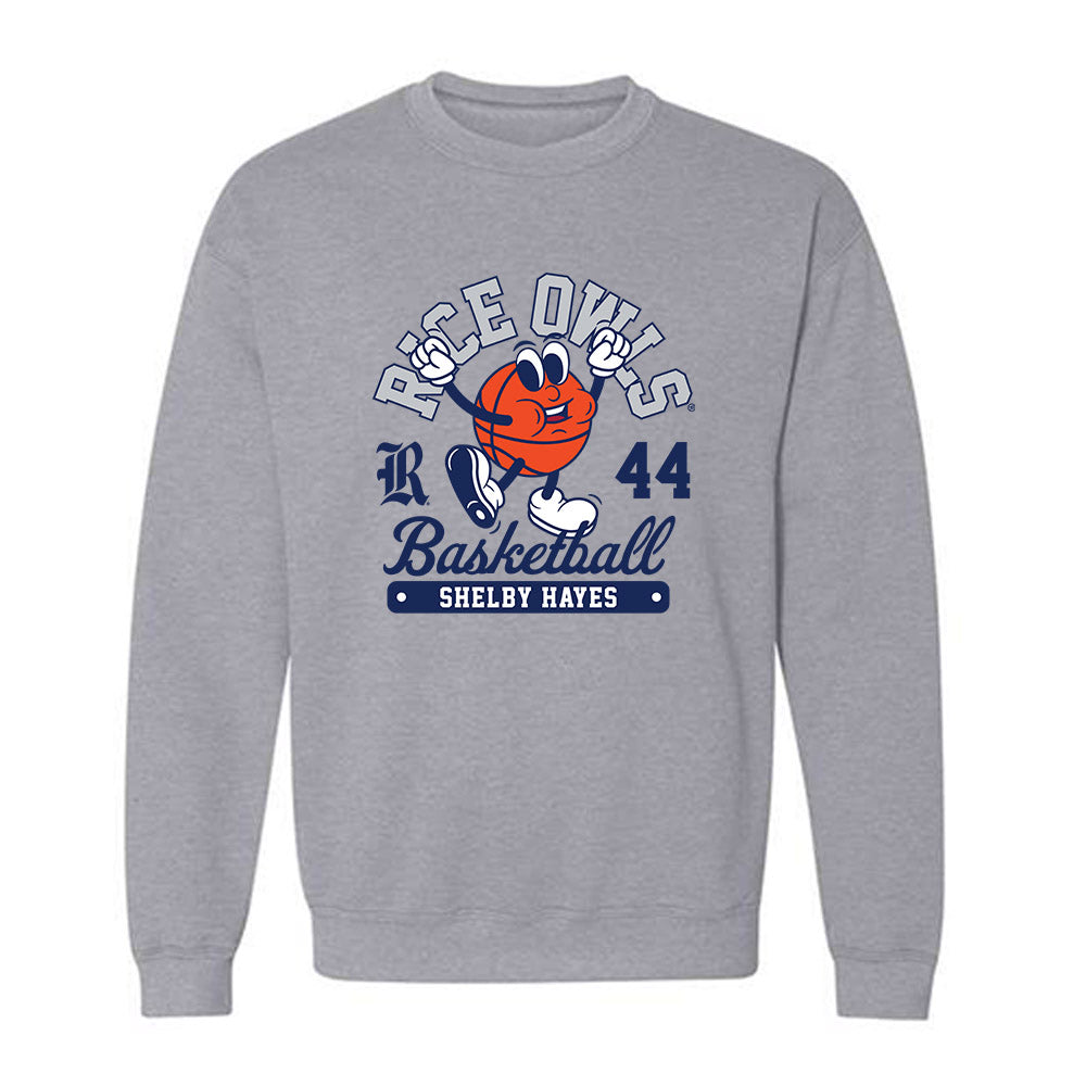 Rice - NCAA Women's Basketball : Shelby Hayes - Fashion Shersey Crewneck Sweatshirt