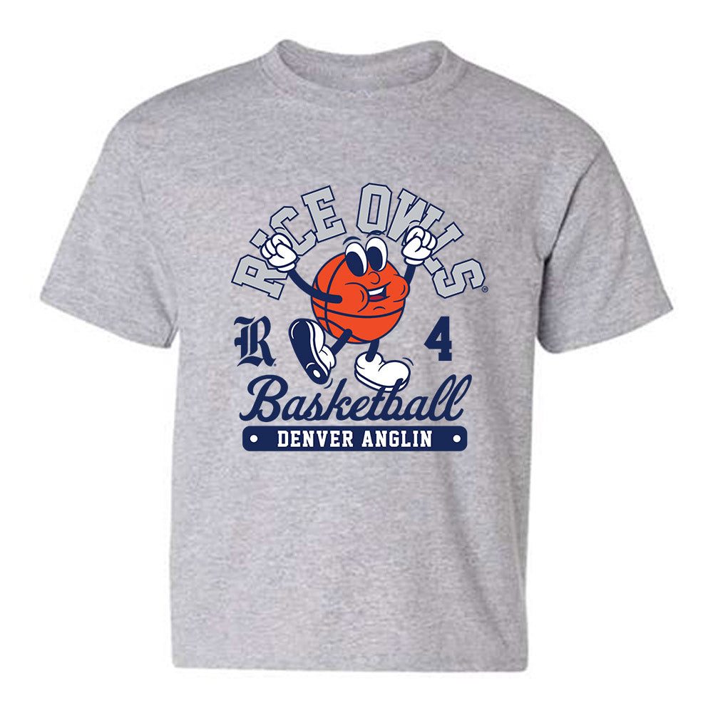 Rice - NCAA Men's Basketball : Denver Anglin - Fashion Shersey Youth T-Shirt-0