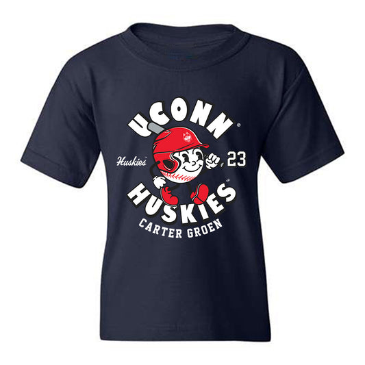 UConn - NCAA Baseball : Carter Groen - Fashion Shersey Youth T-Shirt-0