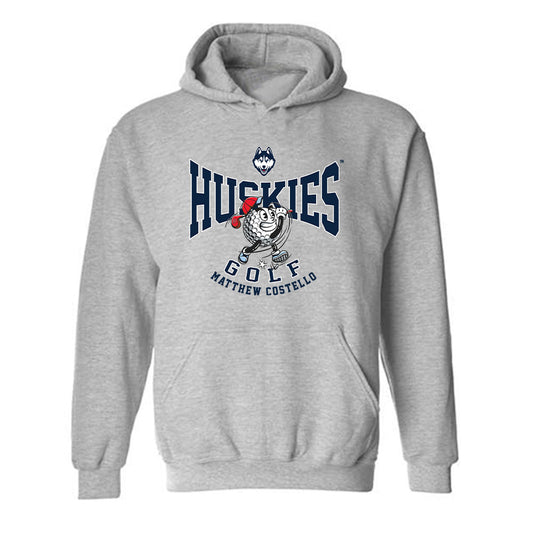 UConn - NCAA Men's Golf : Matthew Costello - Fashion Shersey Hooded Sweatshirt