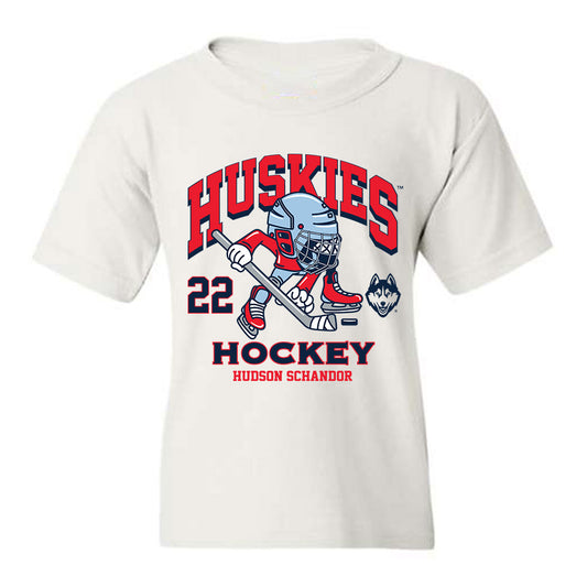 UConn - NCAA Men's Ice Hockey : Hudson Schandor - Fashion Shersey Youth T-Shirt