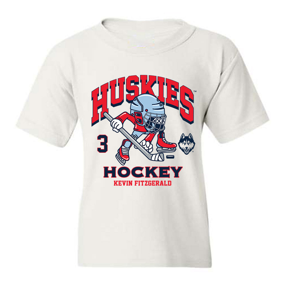 UConn - NCAA Men's Ice Hockey : Kevin Fitzgerald - Fashion Shersey Youth T-Shirt