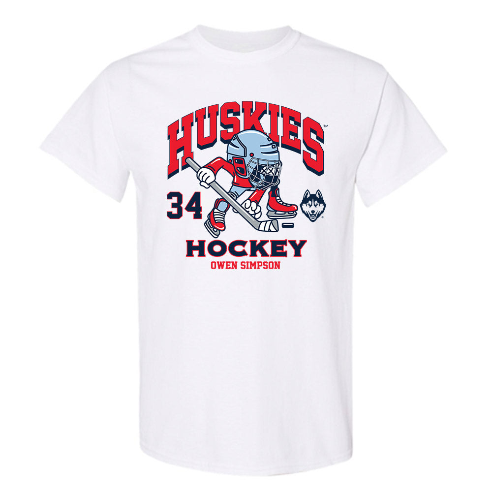 UConn - NCAA Men's Ice Hockey : Owen Simpson - Fashion Shersey T-Shirt