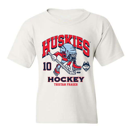 UConn - NCAA Men's Ice Hockey : Tristan Fraser - Fashion Shersey Youth T-Shirt