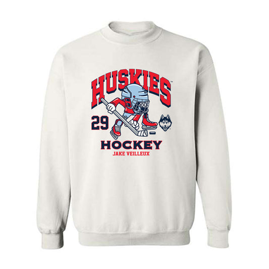 UConn - NCAA Men's Ice Hockey : Jake Veilleux - Fashion Shersey Crewneck Sweatshirt