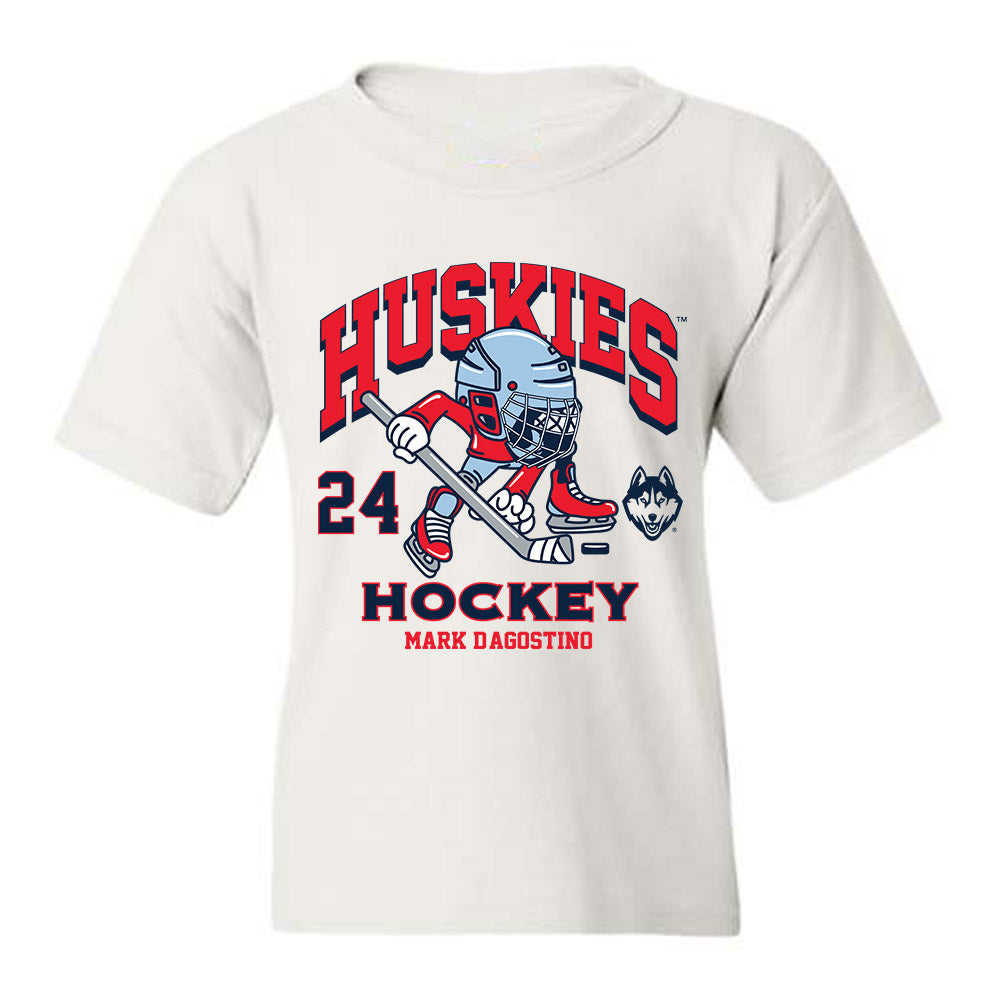 UConn - NCAA Men's Ice Hockey : Mark D'Agostino - Fashion Shersey Youth T-Shirt