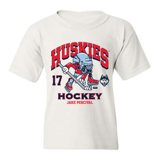 UConn - NCAA Men's Ice Hockey : Jake Percival - Fashion Shersey Youth T-Shirt