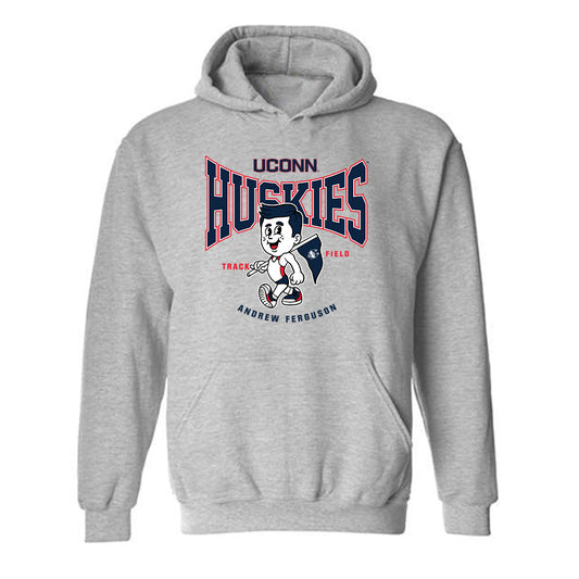 UConn - NCAA Men's Track & Field : Andrew Ferguson - Fashion Shersey Hooded Sweatshirt-0