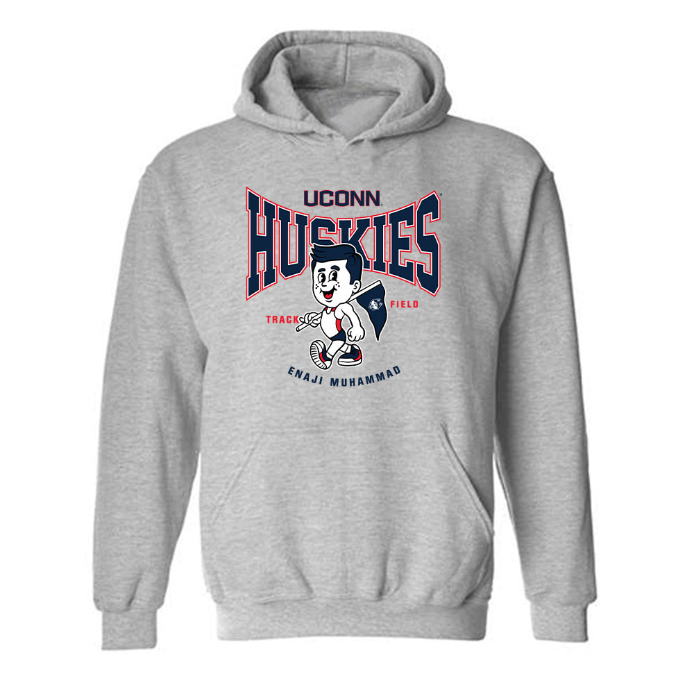 UConn - NCAA Men's Track & Field : Enaji Muhammad - Fashion Shersey Hooded Sweatshirt