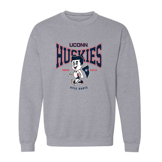 UConn - NCAA Men's Track & Field : Kyle Kurtz - Fashion Shersey Crewneck Sweatshirt-0