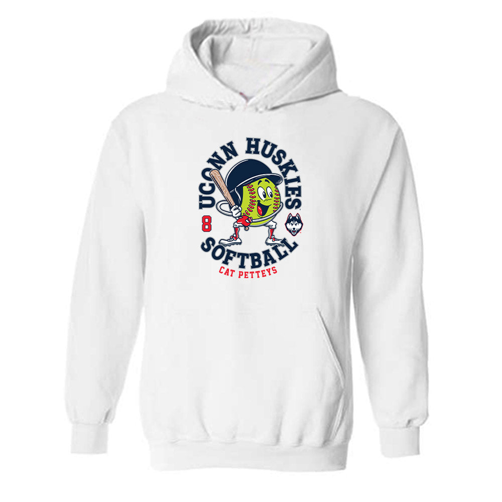 UConn - NCAA Softball : Cat Petteys - Fashion Shersey Hooded Sweatshirt