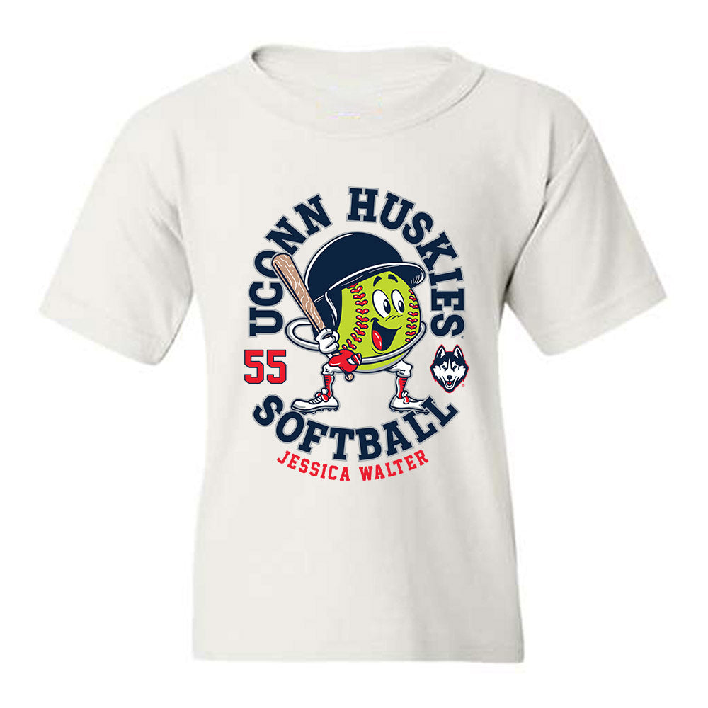 UConn - NCAA Softball : Jessica Walter - Fashion Shersey Youth T-Shirt-0