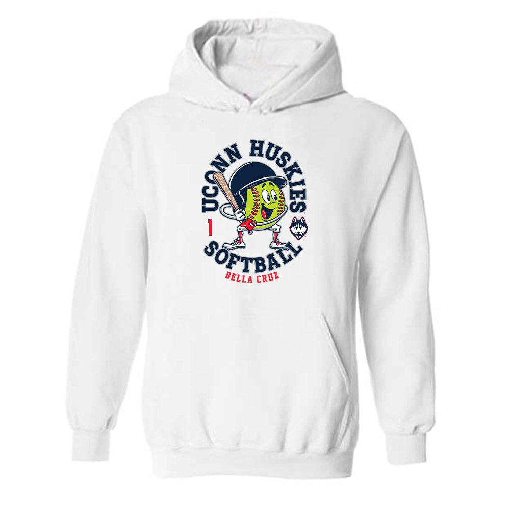 UConn - NCAA Softball : Bella Cruz - Fashion Shersey Hooded Sweatshirt