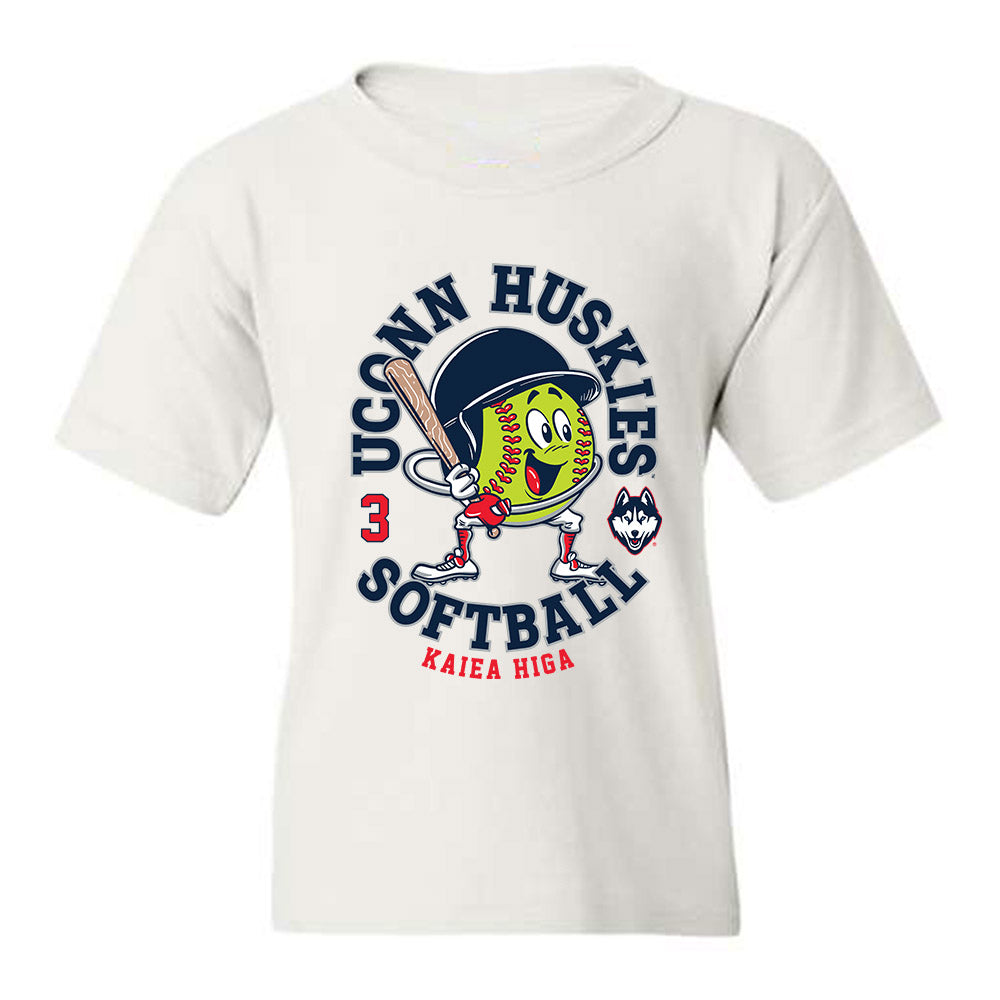 UConn - NCAA Softball : Kaiea Higa - Fashion Shersey Youth T-Shirt