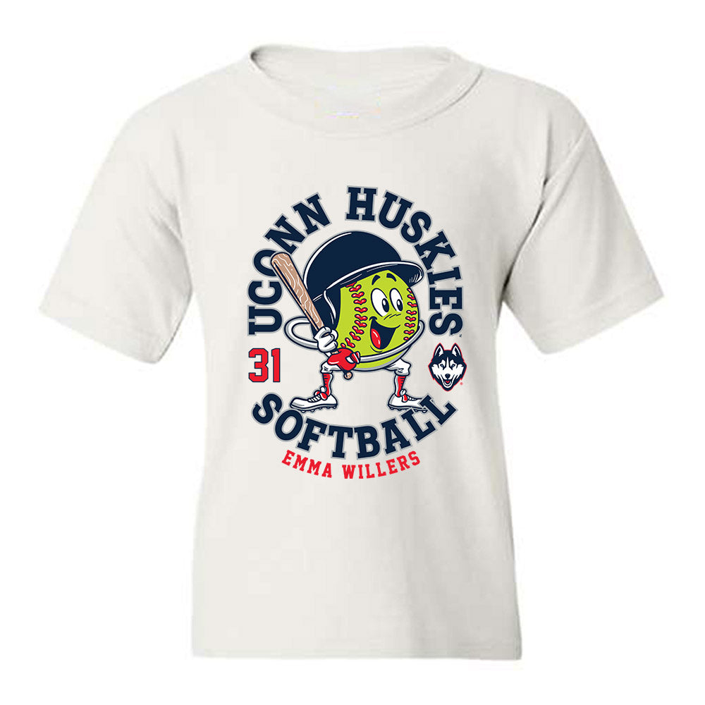 UConn - NCAA Softball : Emma Willers - Fashion Shersey Youth T-Shirt-0