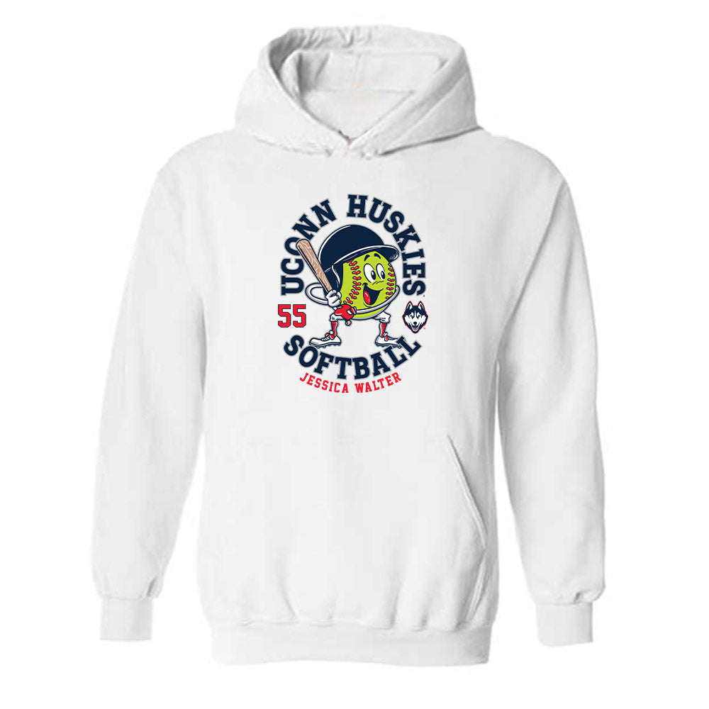 UConn - NCAA Softball : Jessica Walter - Fashion Shersey Hooded Sweatshirt-0