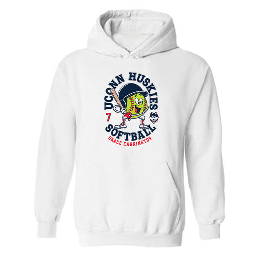 UConn - NCAA Softball : Grace Carrington - Fashion Shersey Hooded Sweatshirt-0