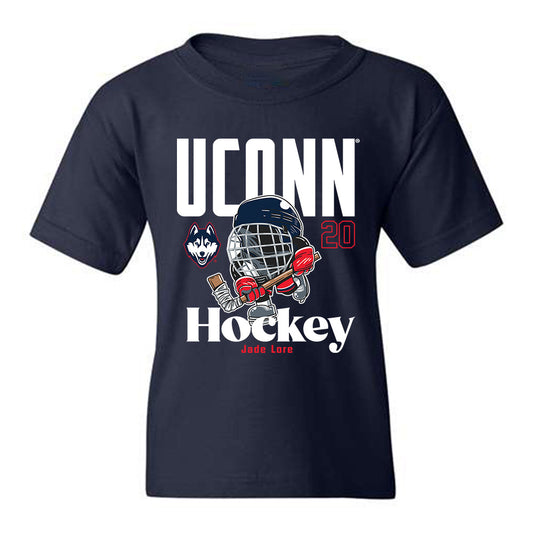 UConn - NCAA Women's Ice Hockey : Jade Lore - Fashion Shersey Youth T-Shirt