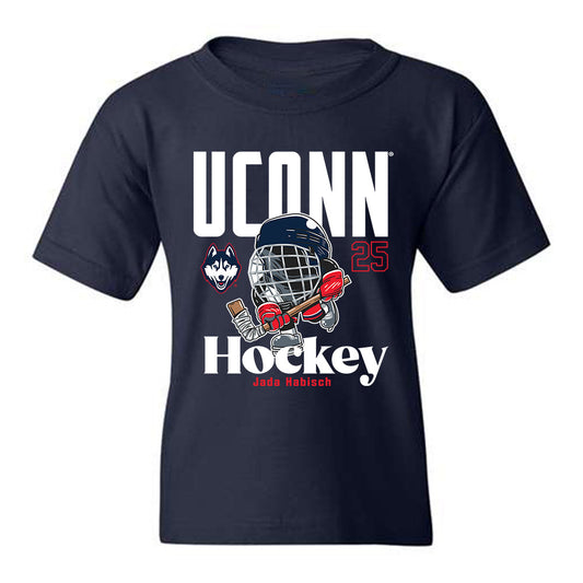 UConn - NCAA Women's Ice Hockey : Jada Habisch - Fashion Shersey Youth T-Shirt