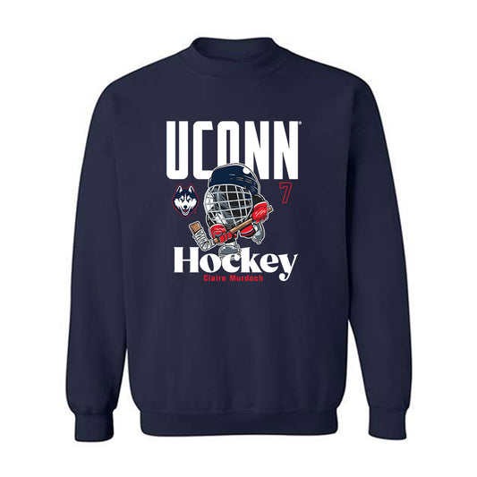 UConn - NCAA Women's Ice Hockey : Claire Murdoch - Fashion Shersey Crewneck Sweatshirt-0