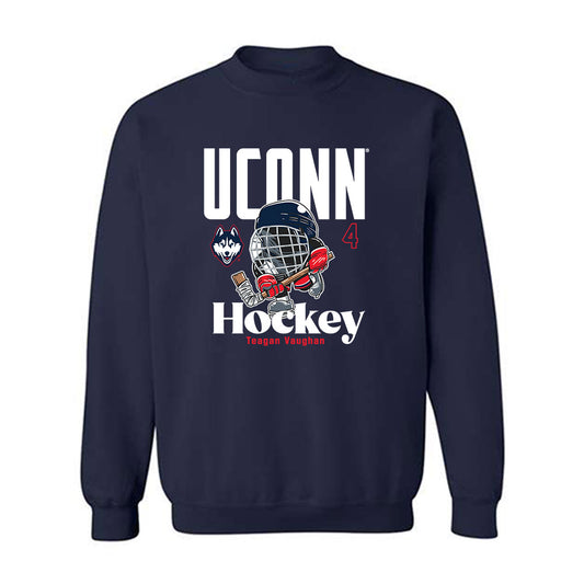UConn - NCAA Women's Ice Hockey : Teagan Vaughan - Fashion Shersey Crewneck Sweatshirt-0