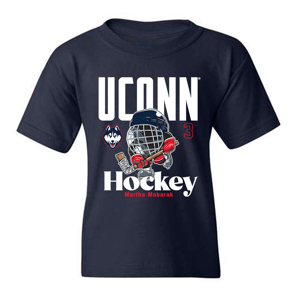 UConn - NCAA Women's Ice Hockey : Martha Mobarak - Fashion Shersey Youth T-Shirt