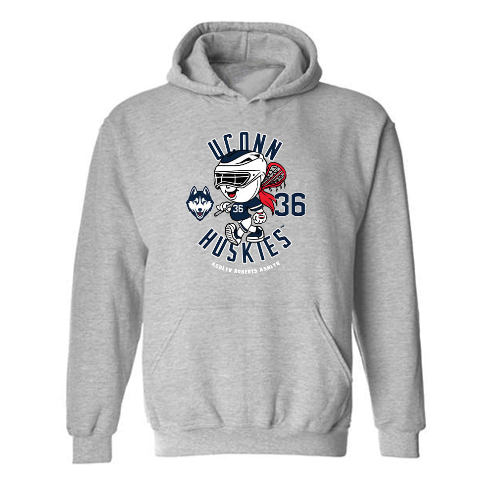 UConn - NCAA Women's Lacrosse : Ashlyn Roberts Ashlyn - Fashion Shersey Hooded Sweatshirt