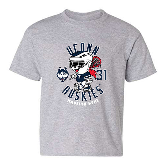 UConn - NCAA Women's Lacrosse : Madelyn Syme - Fashion Shersey Youth T-Shirt-0