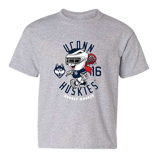 UConn - NCAA Women's Lacrosse : Aubrey Maurer - Fashion Shersey Youth T-Shirt-0