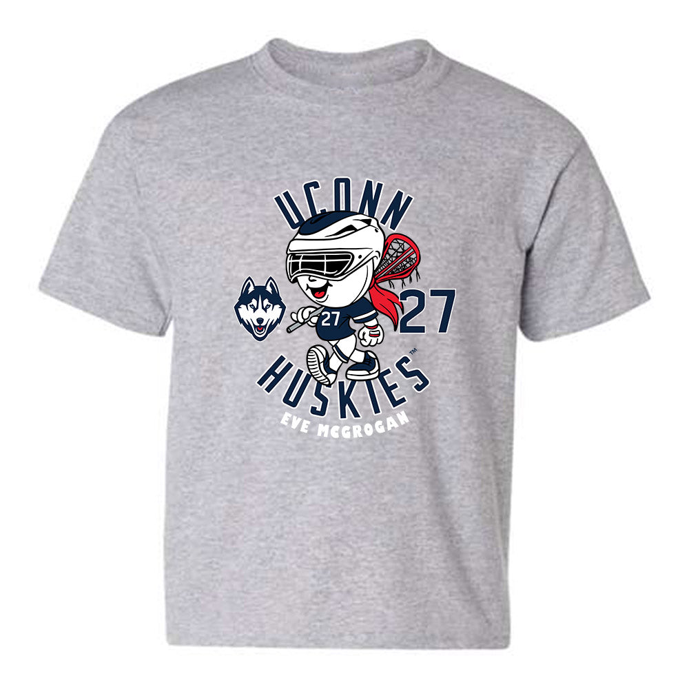 UConn - NCAA Women's Lacrosse : Eve McGrogan - Fashion Shersey Youth T-Shirt