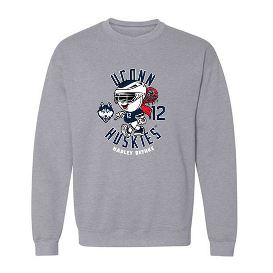 UConn - NCAA Women's Lacrosse : Hadley Bethke - Fashion Shersey Crewneck Sweatshirt-0