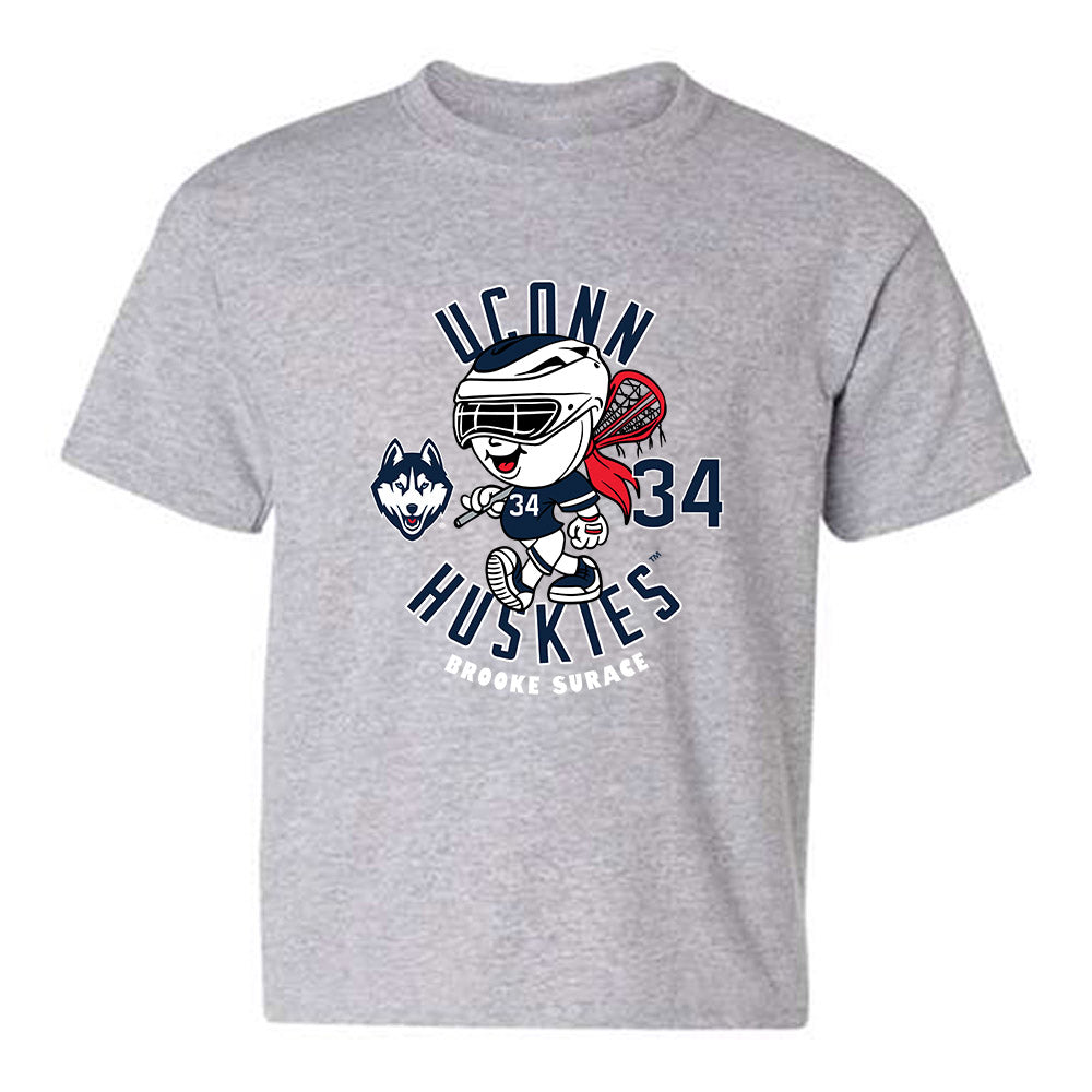 UConn - NCAA Women's Lacrosse : Brooke Surace - Fashion Shersey Youth T-Shirt-0