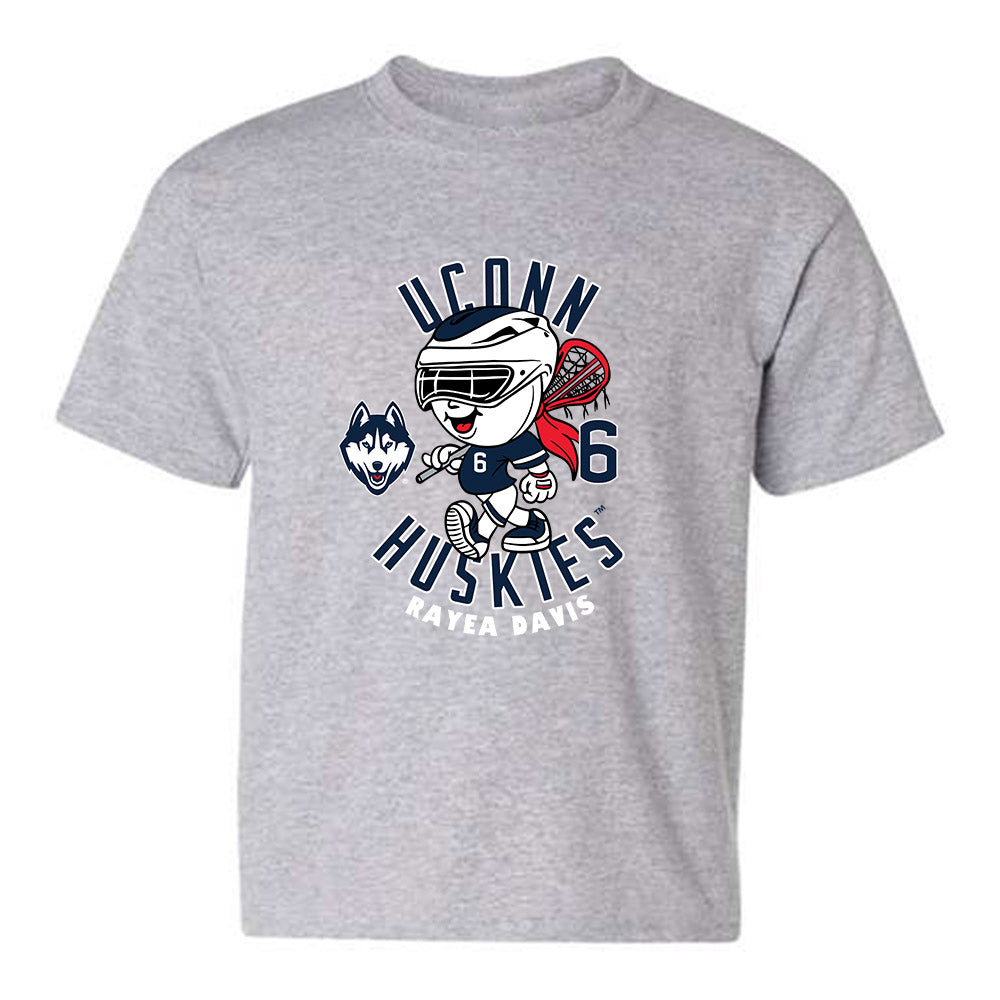 UConn - NCAA Women's Lacrosse : Rayea Davis - Fashion Shersey Youth T-Shirt