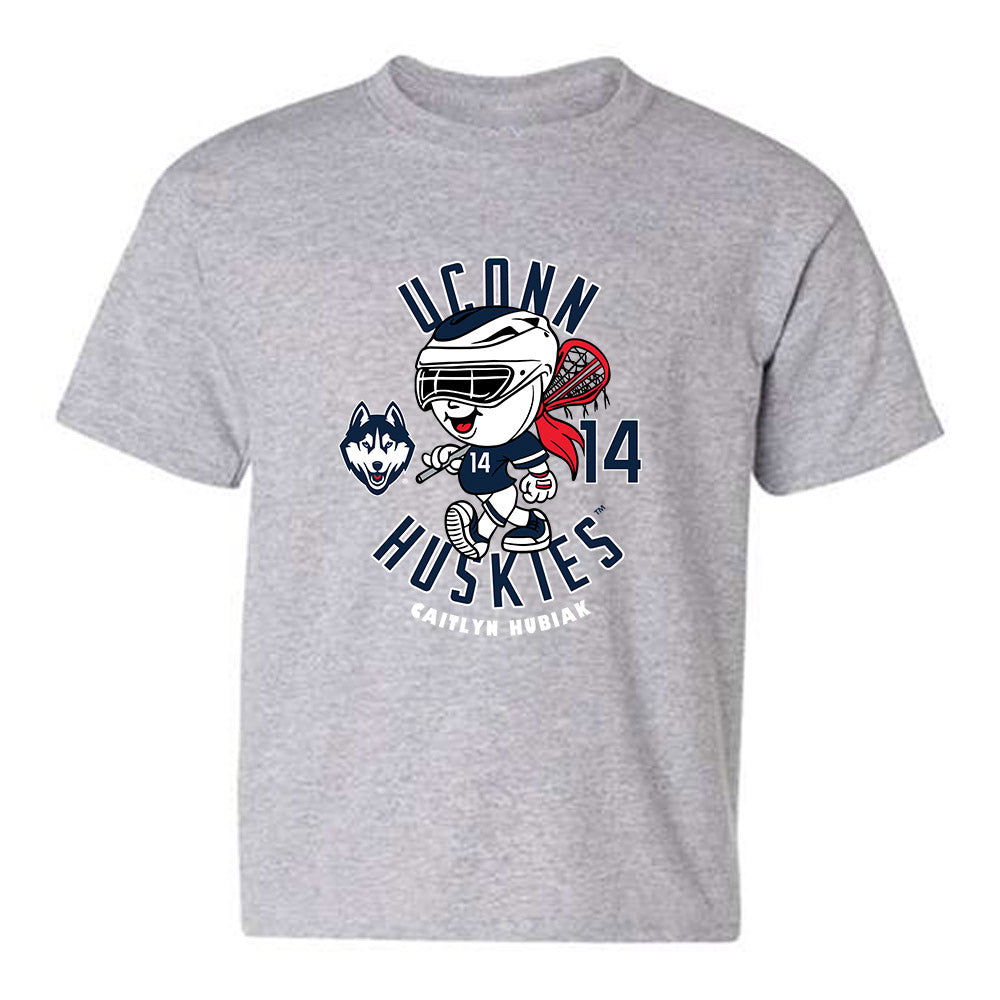 UConn - NCAA Women's Lacrosse : Caitlyn Hubiak - Fashion Shersey Youth T-Shirt-0