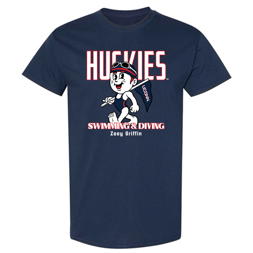 UConn - NCAA Women's Swimming & Diving : Zoey Griffin - Fashion Shersey T-Shirt