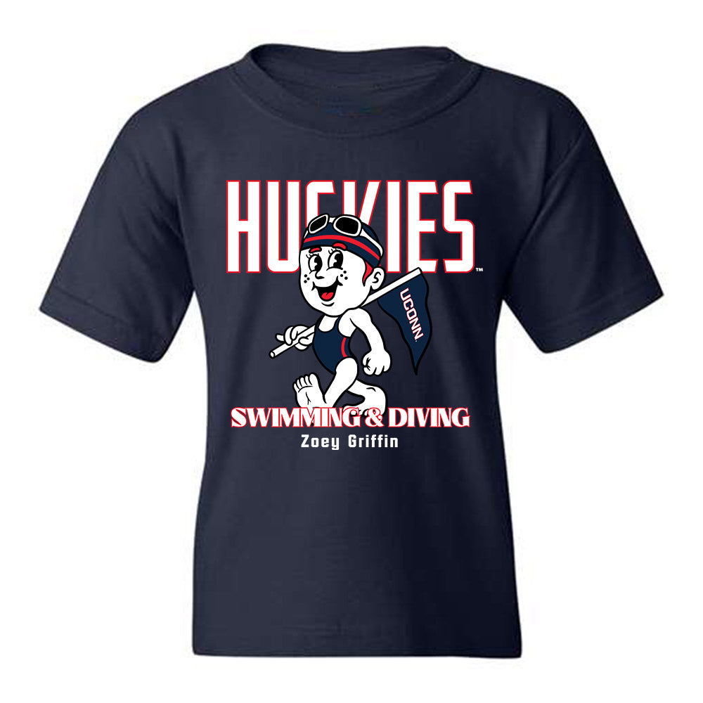 UConn - NCAA Women's Swimming & Diving : Zoey Griffin - Fashion Shersey Youth T-Shirt