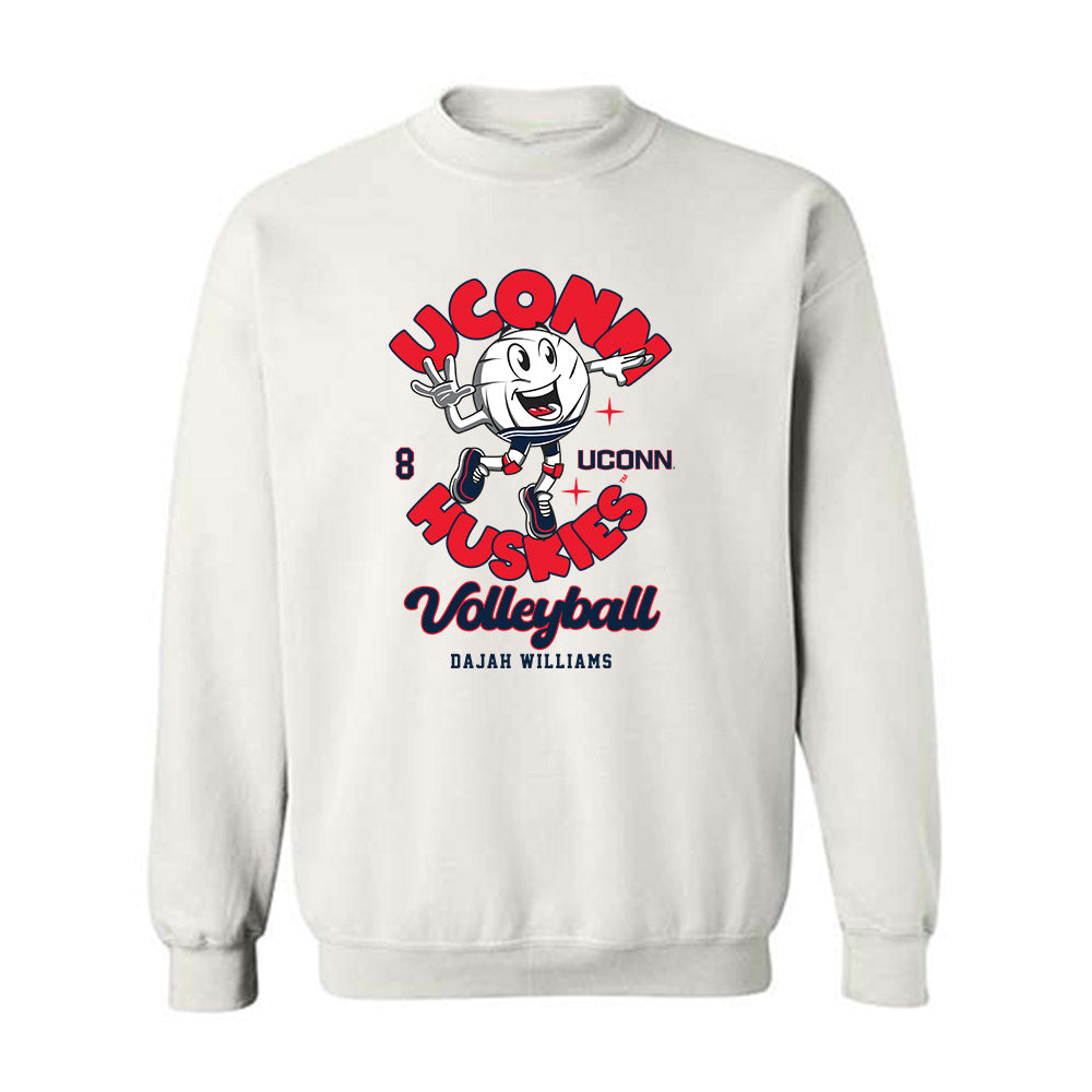 UConn - NCAA Women's Volleyball : Dajah Williams - Fashion Shersey Crewneck Sweatshirt