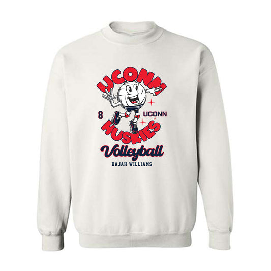 UConn - NCAA Women's Volleyball : Dajah Williams - Fashion Shersey Crewneck Sweatshirt