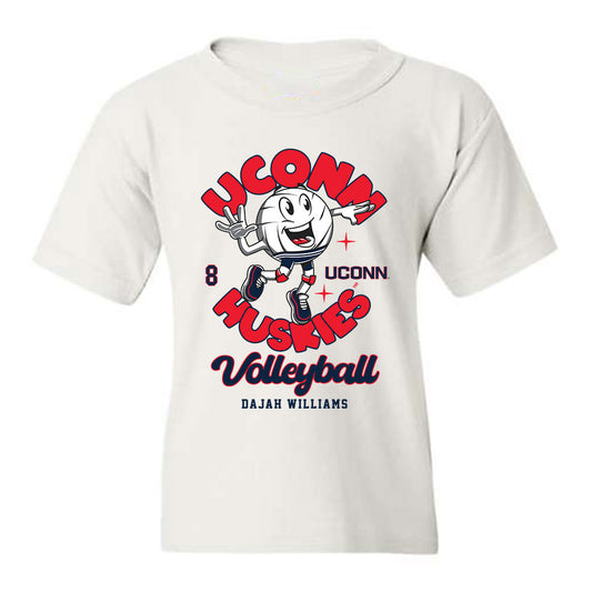 UConn - NCAA Women's Volleyball : Dajah Williams - Fashion Shersey Youth T-Shirt