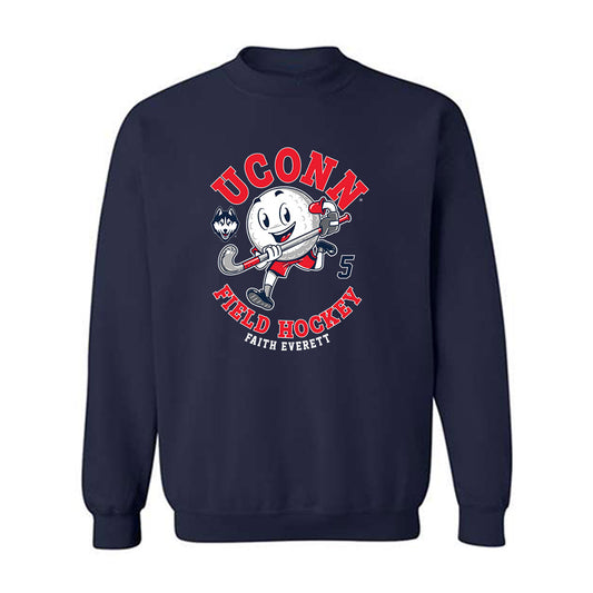 UConn - NCAA Women's Field Hockey : Faith Everett - Fashion Shersey Crewneck Sweatshirt-0