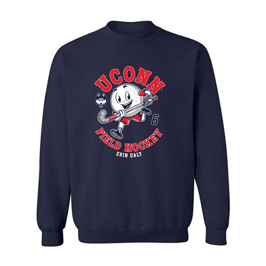 UConn - NCAA Women's Field Hockey : Erin Daly - Fashion Shersey Crewneck Sweatshirt-0