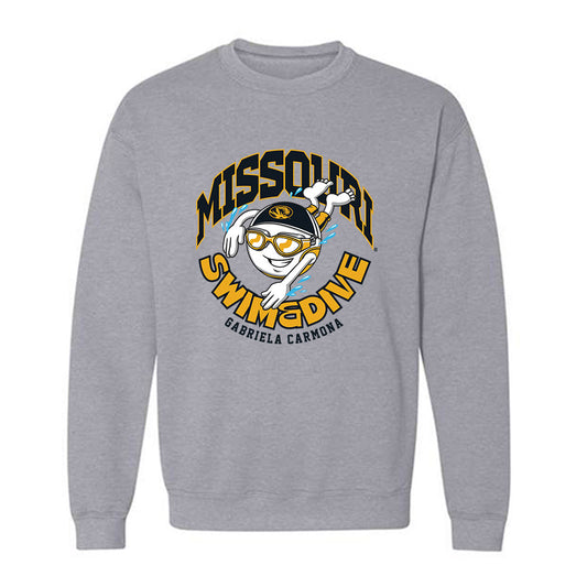Missouri - NCAA Women's Swimming & Diving : Gabriela Carmona - Fashion Shersey Crewneck Sweatshirt-0