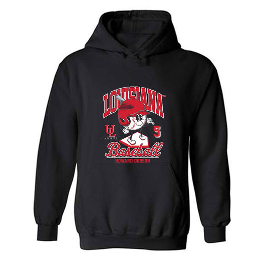 Louisiana - NCAA Baseball : Howard Dobson - Fashion Shersey Hooded Sweatshirt-0