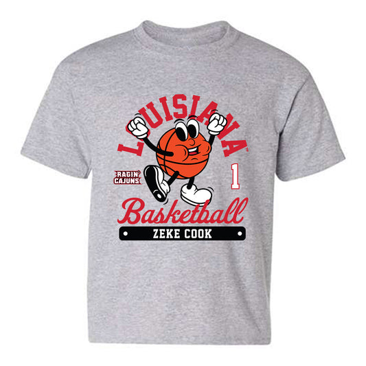 Louisiana - NCAA Men's Basketball : Zeke Cook - Fashion Shersey Youth T-Shirt-0