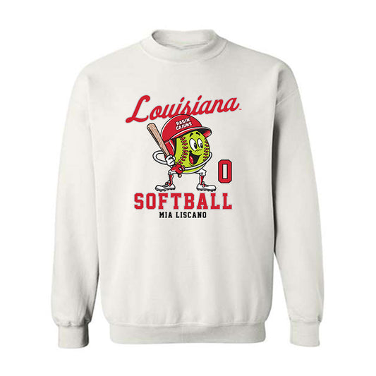 Louisiana - NCAA Softball : Mia Liscano - Fashion Shersey Crewneck Sweatshirt-0