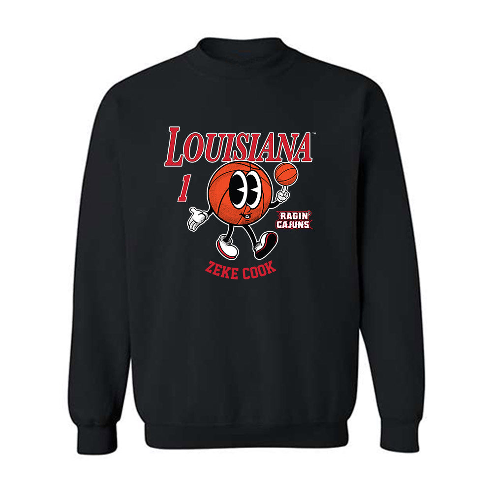 Louisiana - NCAA Men's Basketball : Zeke Cook - Fashion Shersey Crewneck Sweatshirt-0