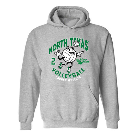 North Texas - NCAA Women's Volleyball : Lauren Wheeler - Fashion Shersey Hooded Sweatshirt