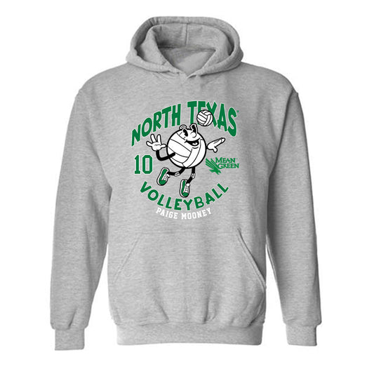 North Texas - NCAA Women's Volleyball : Paige Mooney - Fashion Shersey Hooded Sweatshirt