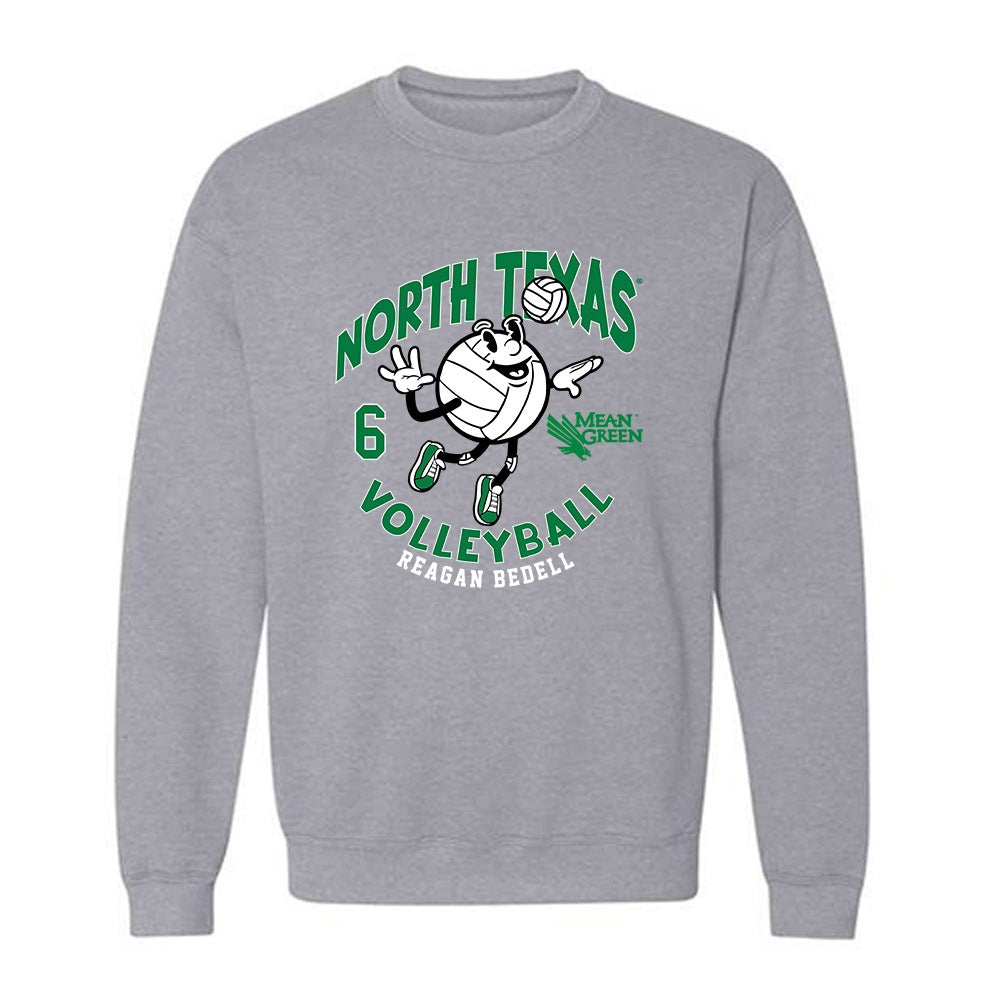 North Texas - NCAA Women's Volleyball : Reagan Bedell - Fashion Shersey Crewneck Sweatshirt-0